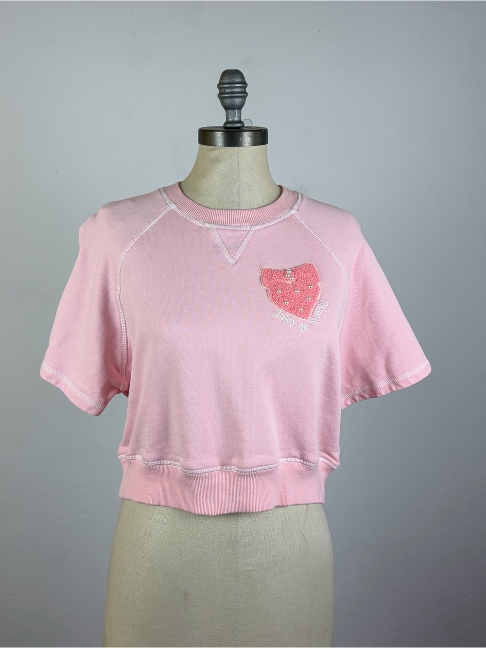 OZLANA Juicy as Peach Crop Sweater